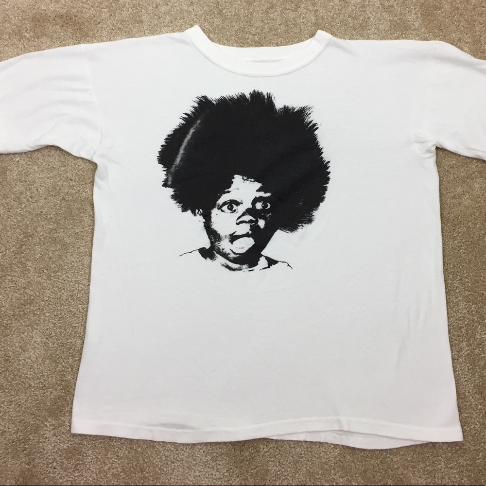 💥 BUCKWHEAT Little Rascals WHITE Cotton TEE Shirt
